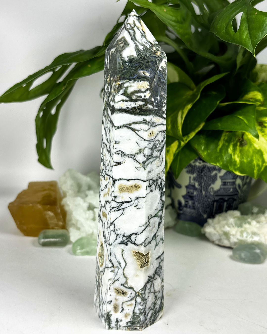 XL Druzy Tree Agate Tower C2
