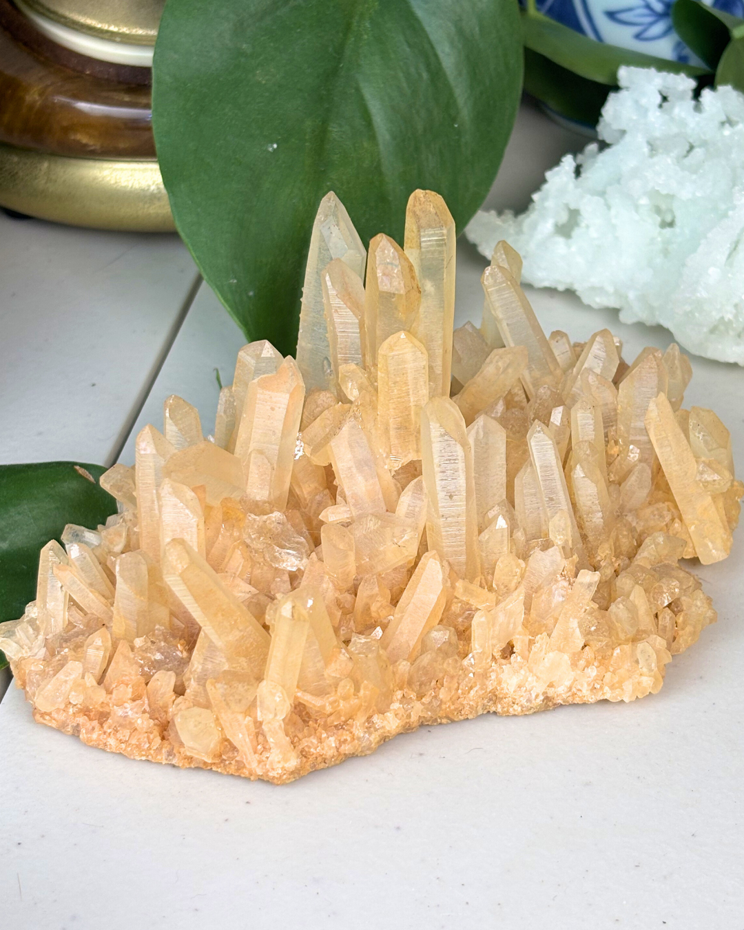 XL Tangerine Quartz Cluster