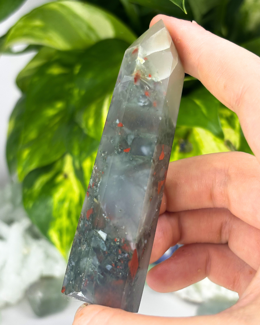 Red Moss Agate Tower 2