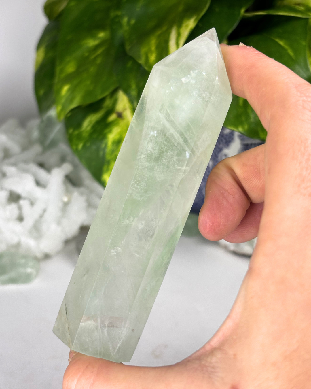 Light Green Fluorite Tower C7