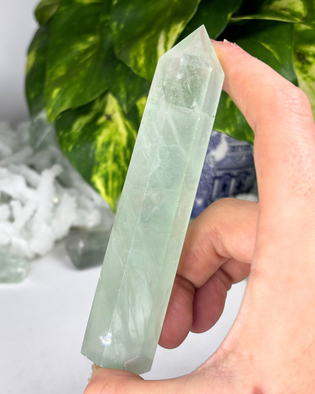 Light Green Fluorite Tower C6