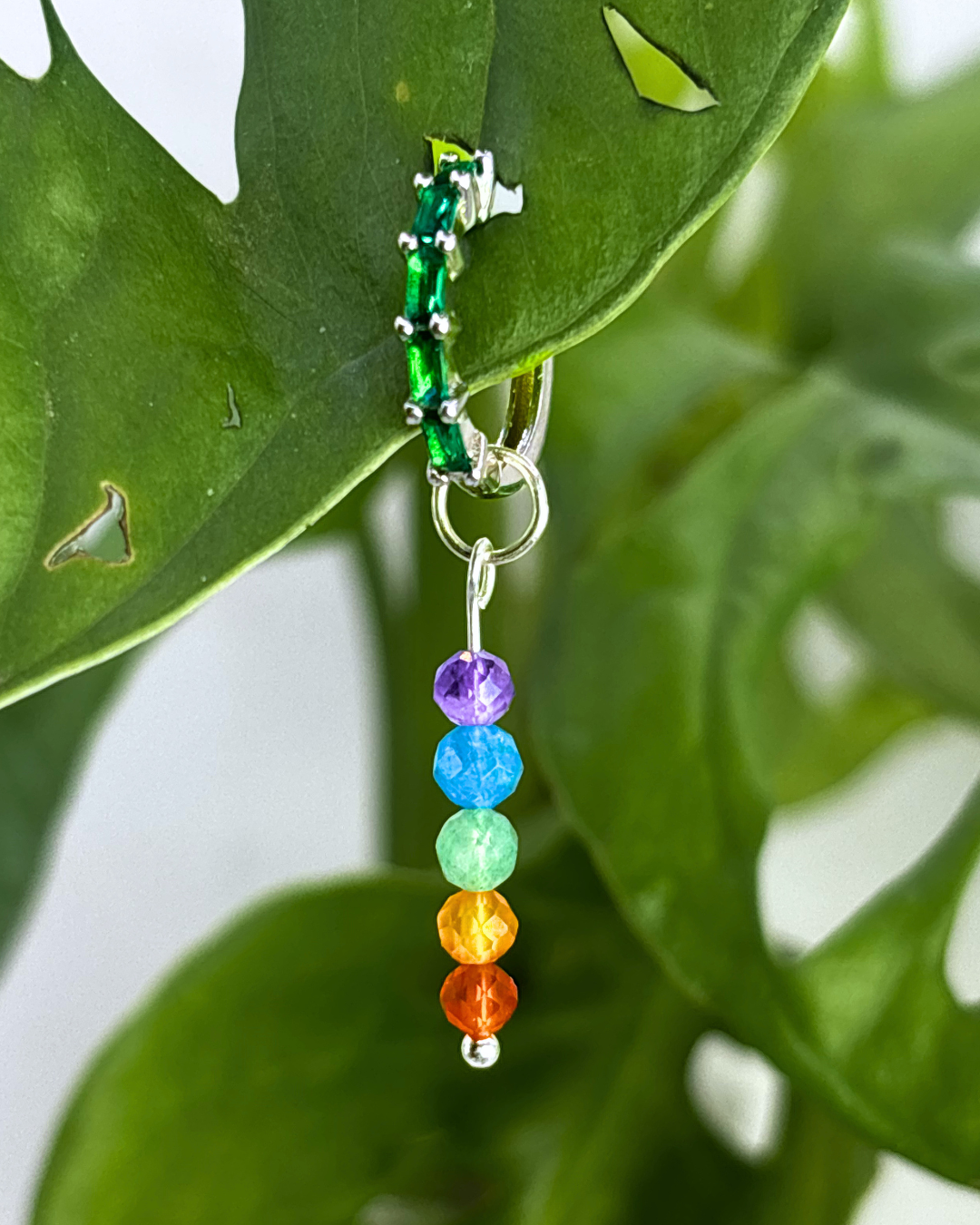Rainbow Earring Charms PAIR