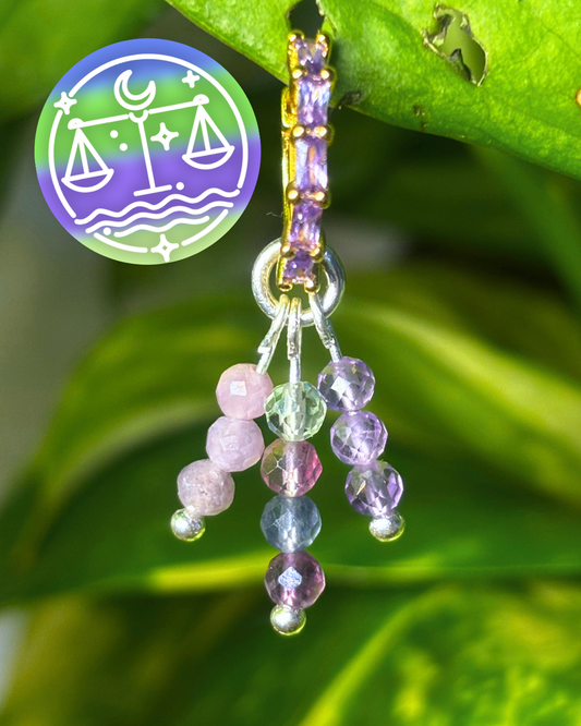 Libra Triple Sparkle Earring Charm