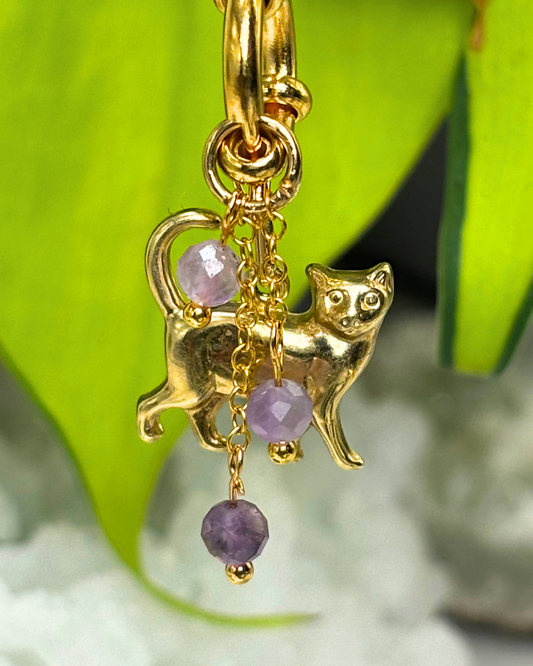 Lepidolite Lily of the Valley Necklace Charm
