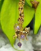 Lepidolite Lily of the Valley Necklace Charm