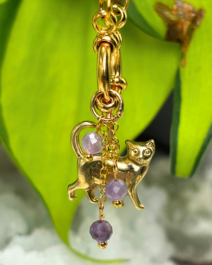 Lepidolite Lily of the Valley Necklace Charm