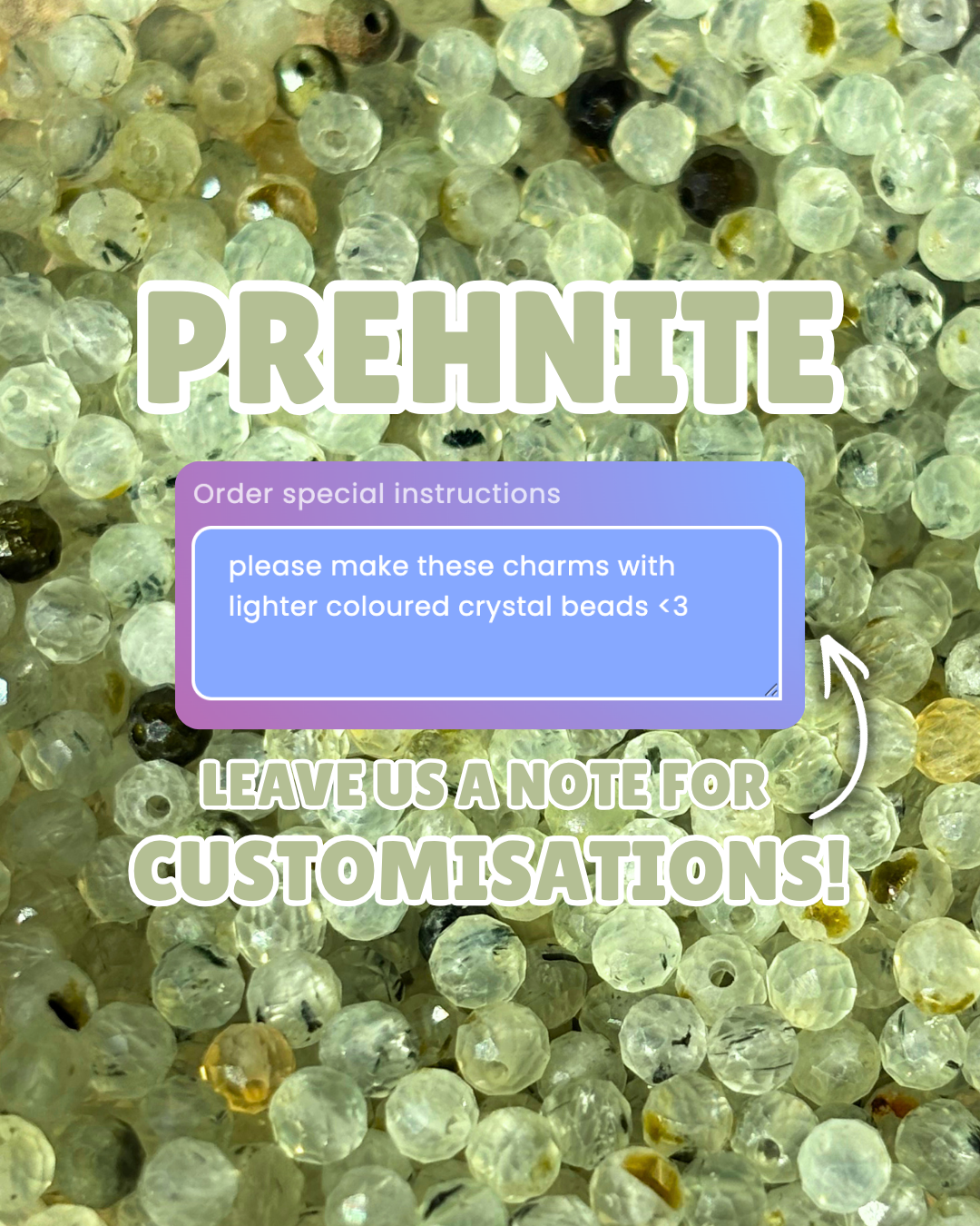 Prehnite Small Necklace Charm