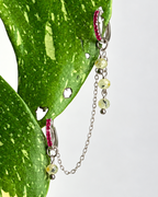 Prehnite Waterfall Earring Chain