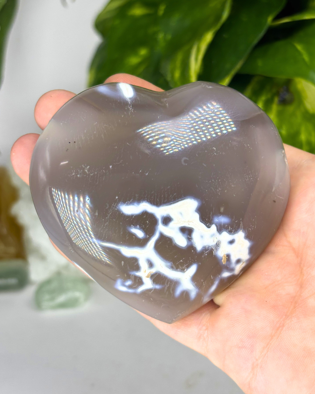 Large Orca Agate Heart 2