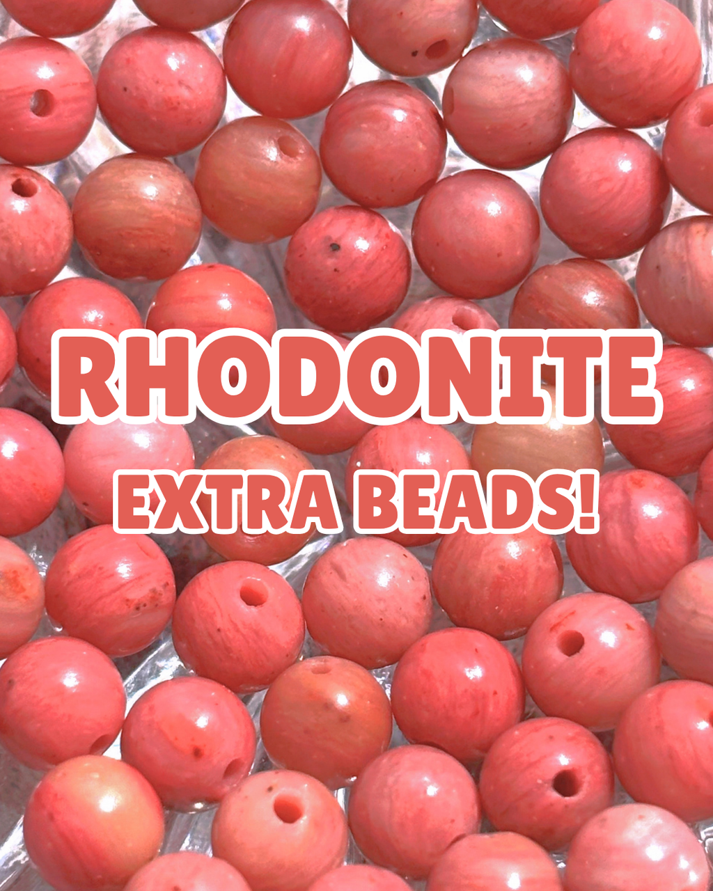 EXTRA 6mm Rhodonite Beads
