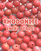 EXTRA 6mm Rhodonite Beads