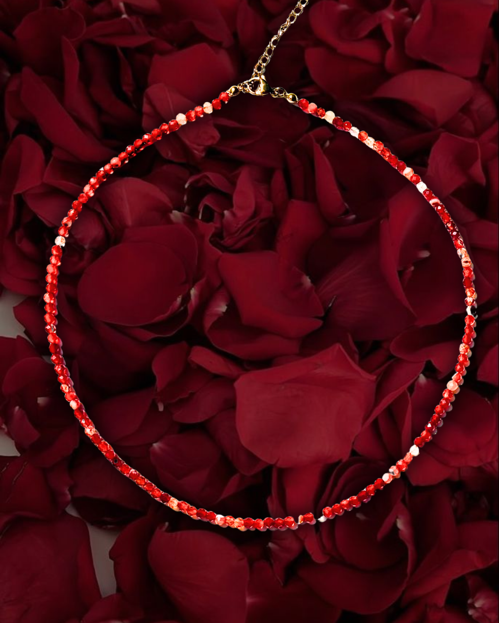 Carnelian Crystal Necklace