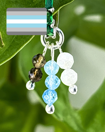 Demiboy Pride Double Sparkle Charm