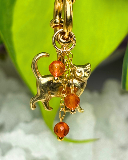 Carnelian Lily of the Valley Necklace Charm