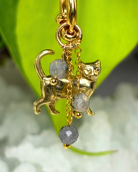 Labradorite Lily of the Valley Necklace Charm