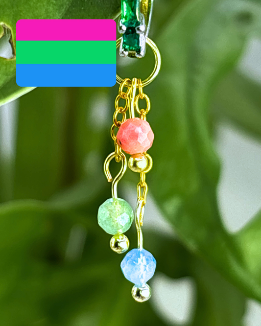 Polysexual Pride Lily of the Valley Charm