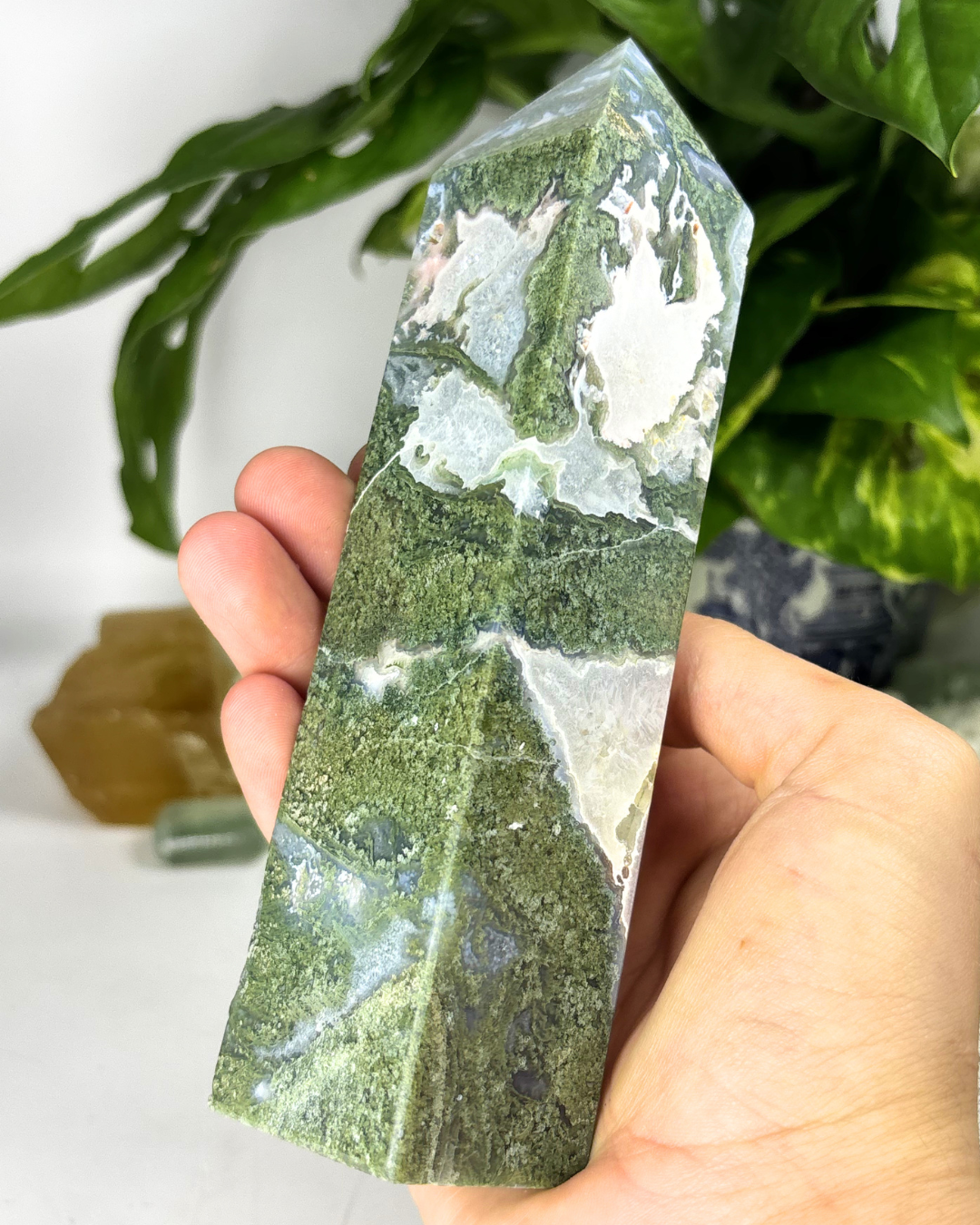 XL Moss Agate Tower C1