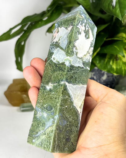 XL Moss Agate Tower C1