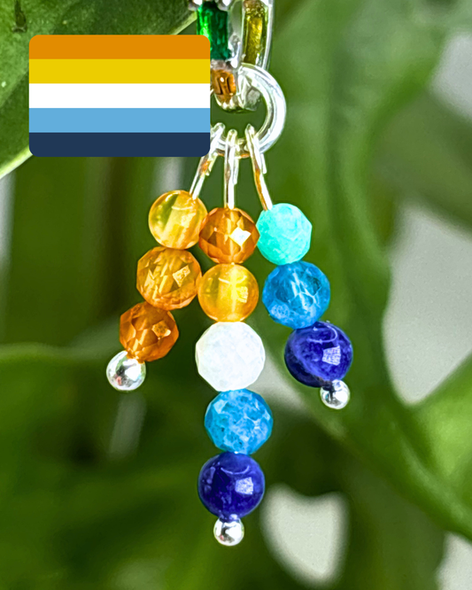 Aroace Pride Triple Sparkle Charm