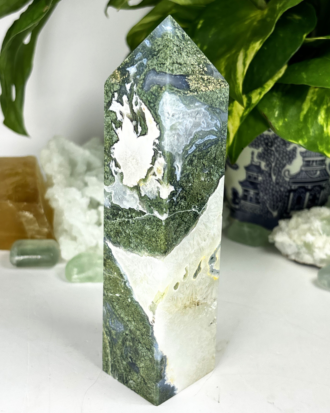 XL Moss Agate Tower C1