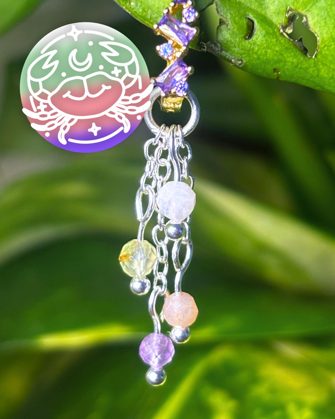 Cancer Lily of the Valley Earring Charm