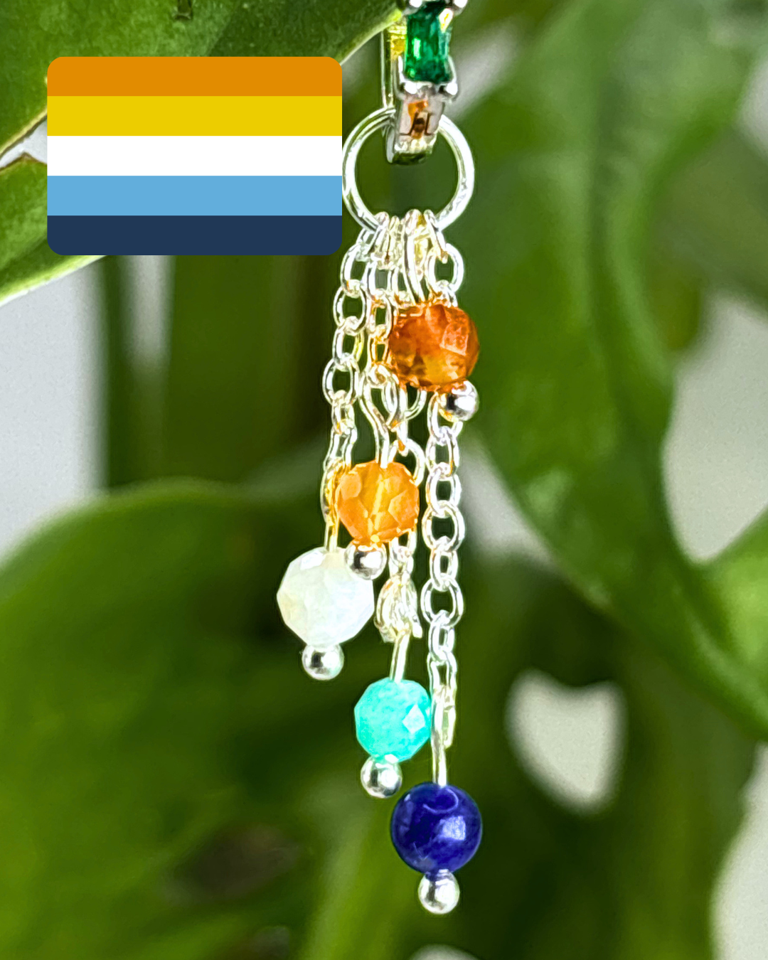 Fire & Ice Lily of the Valley Charm