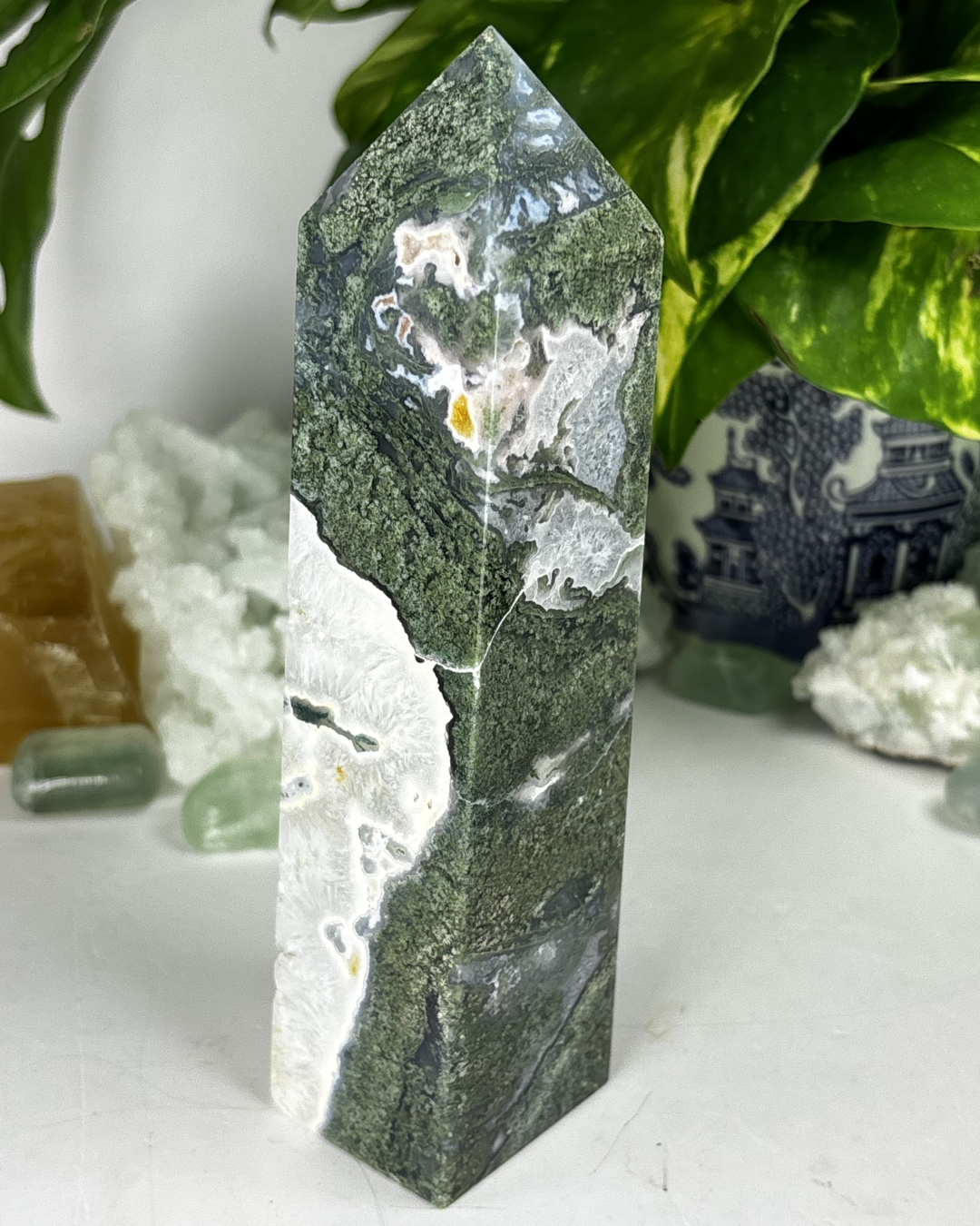XL Moss Agate Tower C1