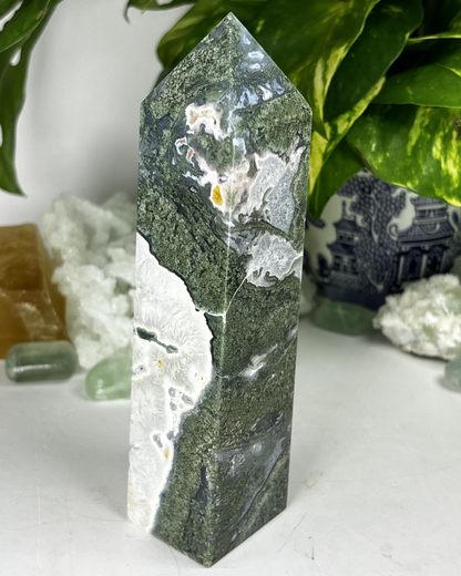 XL Moss Agate Tower C1