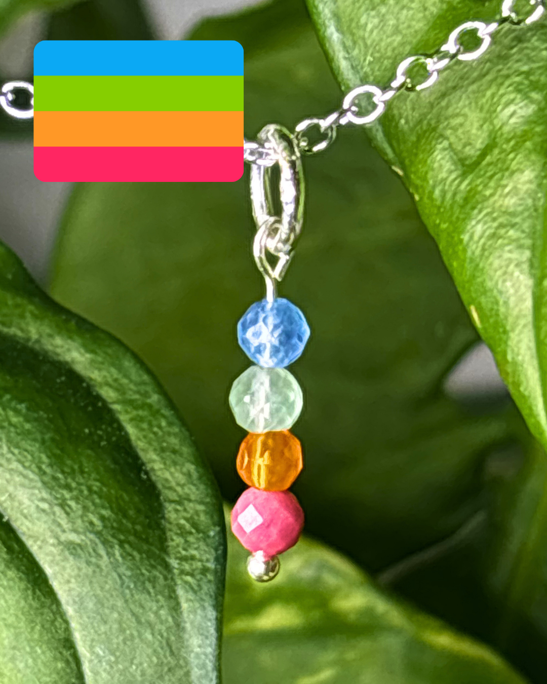 Panromantic Pride Necklace Charm