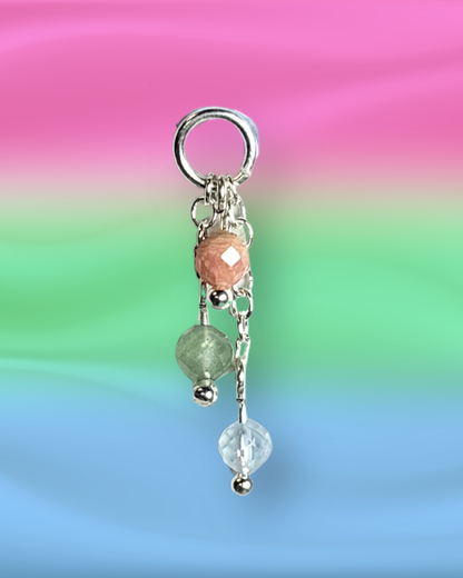 Polysexual Pride Lily of the Valley Charm