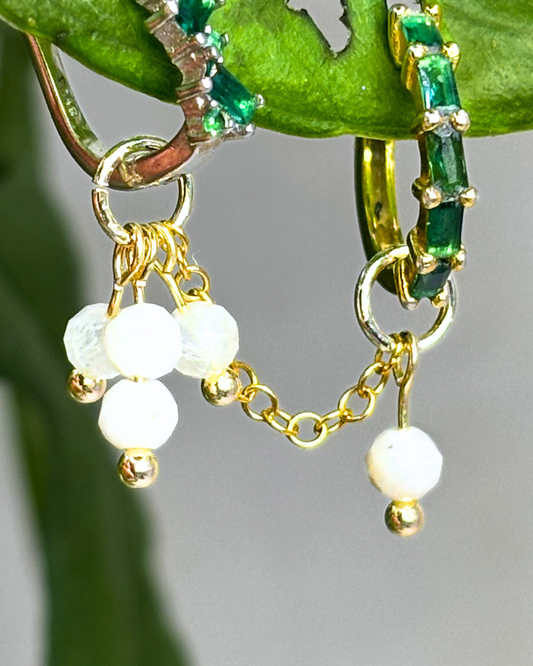 Moonstone Single Sparkle Aurora Chain