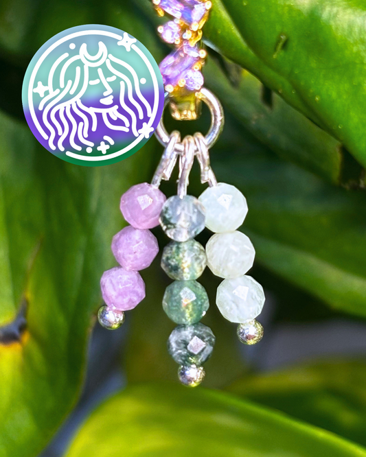 Virgo Triple Sparkle Earring Charm