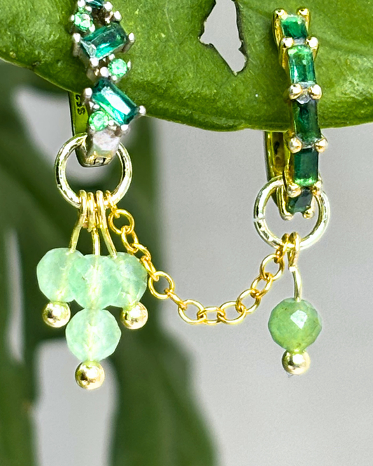 Green Aventurine Single Sparkle Aurora Chain