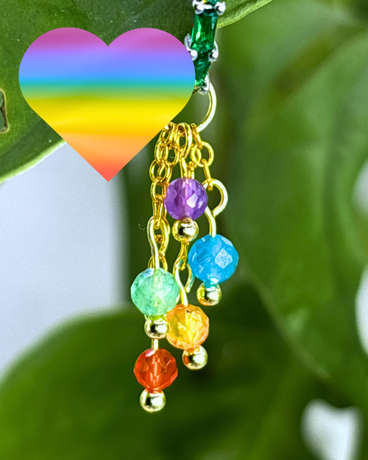 Rainbow Lily of the Valley Charm