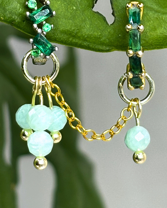 Amazonite Single Sparkle Aurora Chain