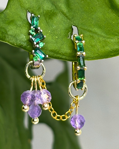 Amethyst Single Sparkle Aurora Chain