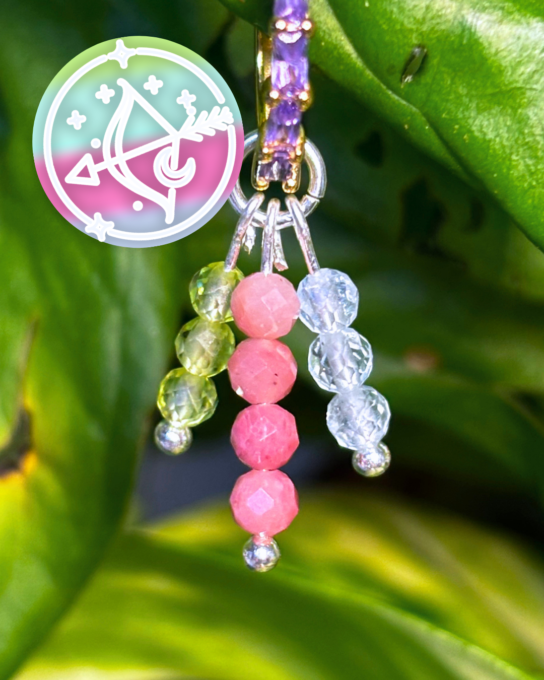 Sagittarius Triple Sparkle Earring Charm