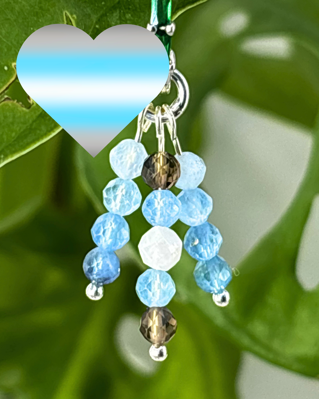 Blue Cotton Candy Triple Sparkle Charm