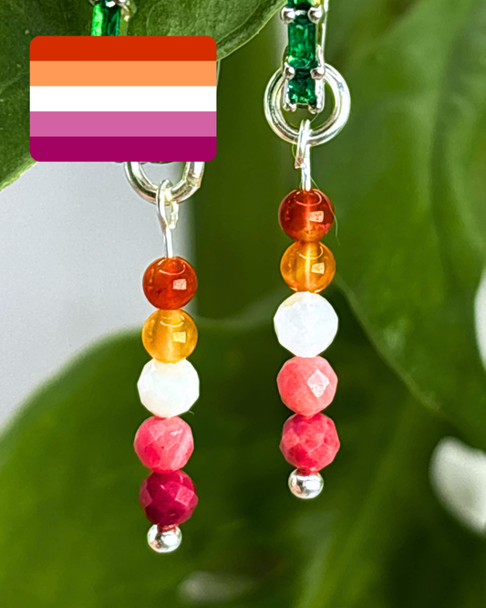 Lesbian Pride Earring Charm
