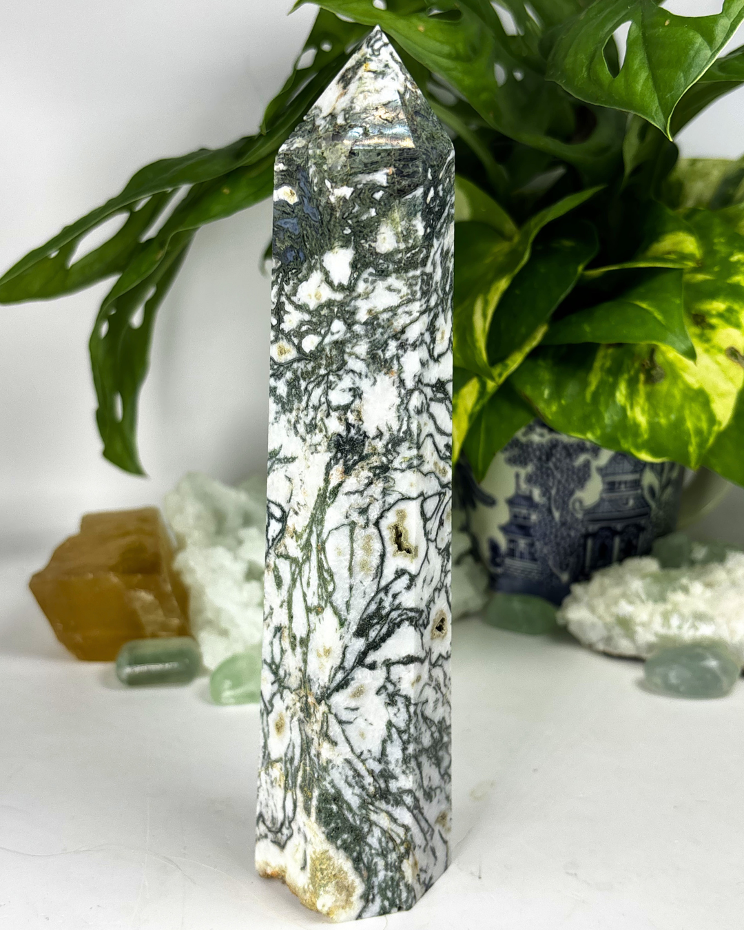 XL Druzy Tree Agate Tower C2