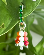 Lesbian Pride Triple Stacked Charm
