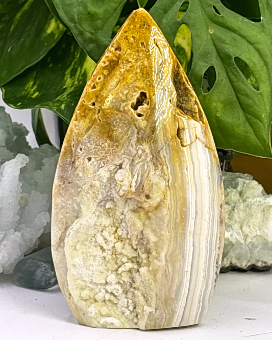Druzy Crazy Lace Agate Flame