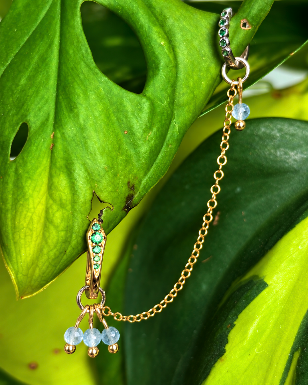 Aquamarine Grape Chain