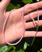 Rose Quartz Crystal Necklace