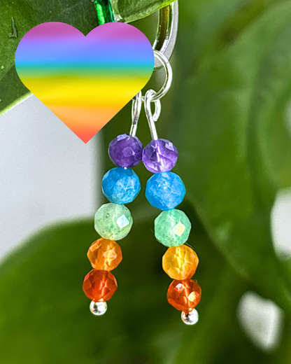 Rainbow Double Stacked Charm