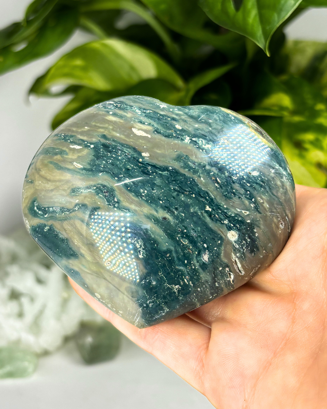 XL Ocean Jasper Heart