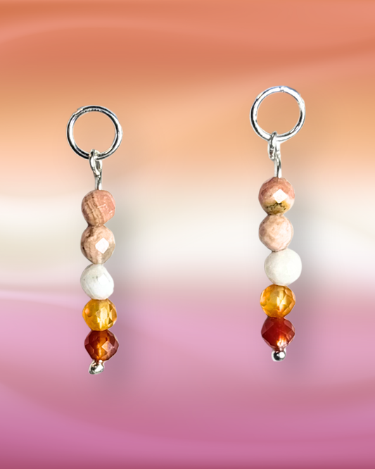 Lesbian Pride Earring Charm