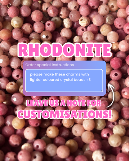 Rhodonite Small Necklace Charm