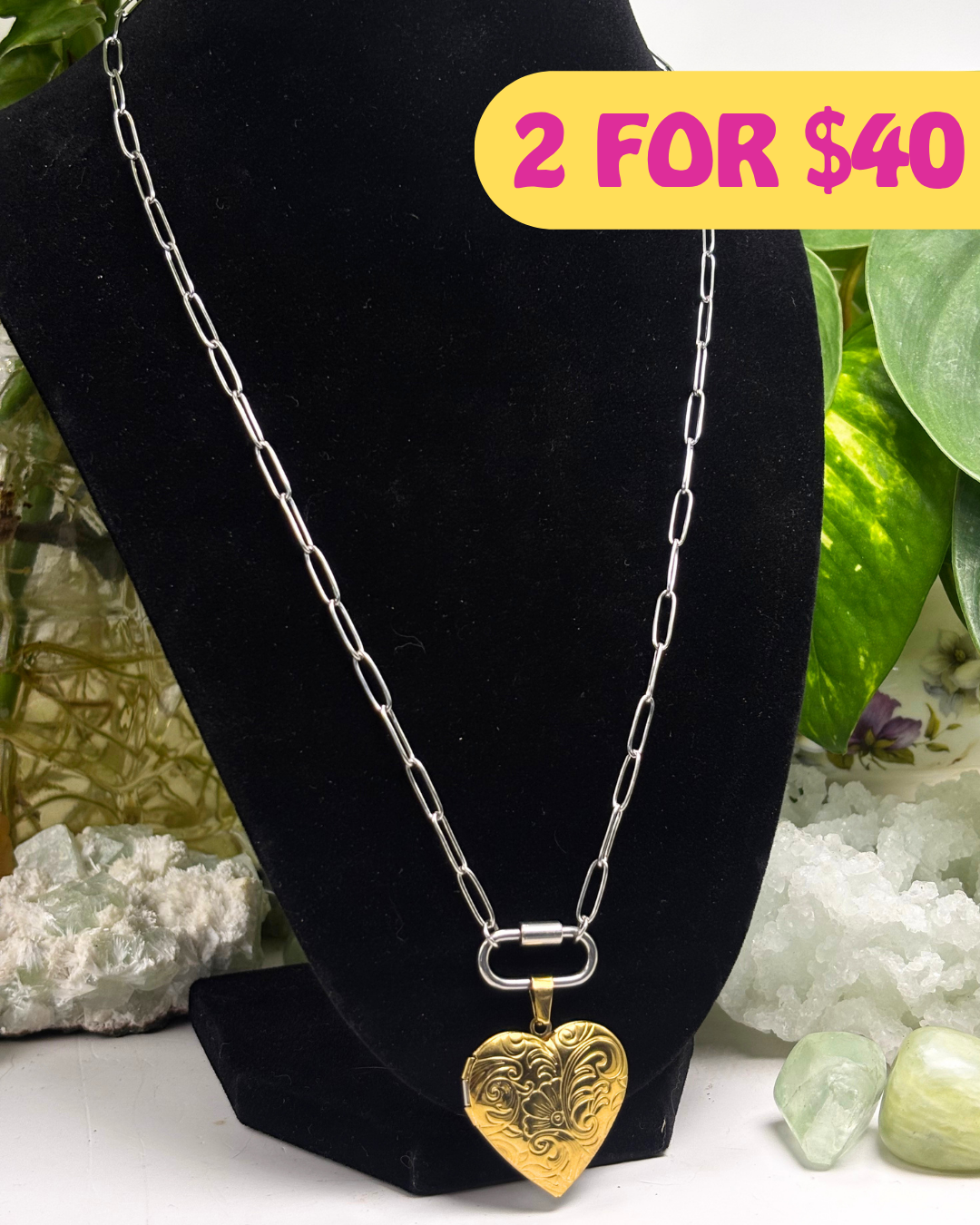 The Carabiner Necklace Silver 50cm