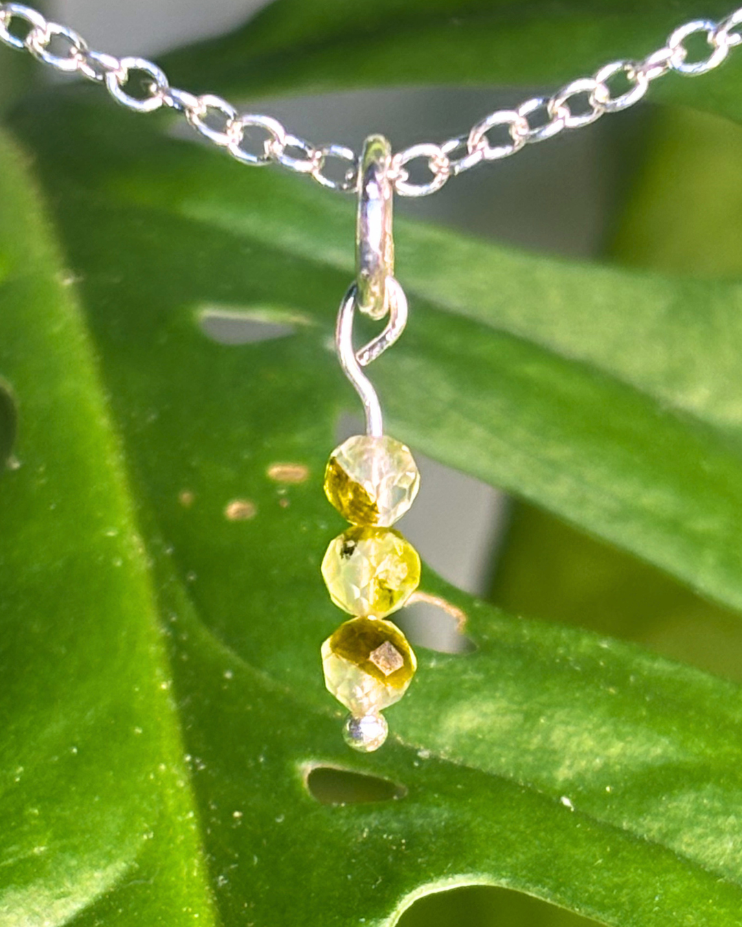 Prehnite Small Necklace Charm